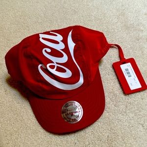 Kith Mitchell & Ness Coca Cola Red Canvas Hat